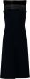 Giambattista Valli Midi-jurk met tule detail Zwart - Thumbnail 1
