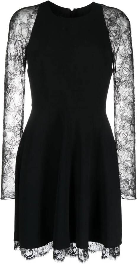 Giambattista Valli Mini-jurk met kant Zwart