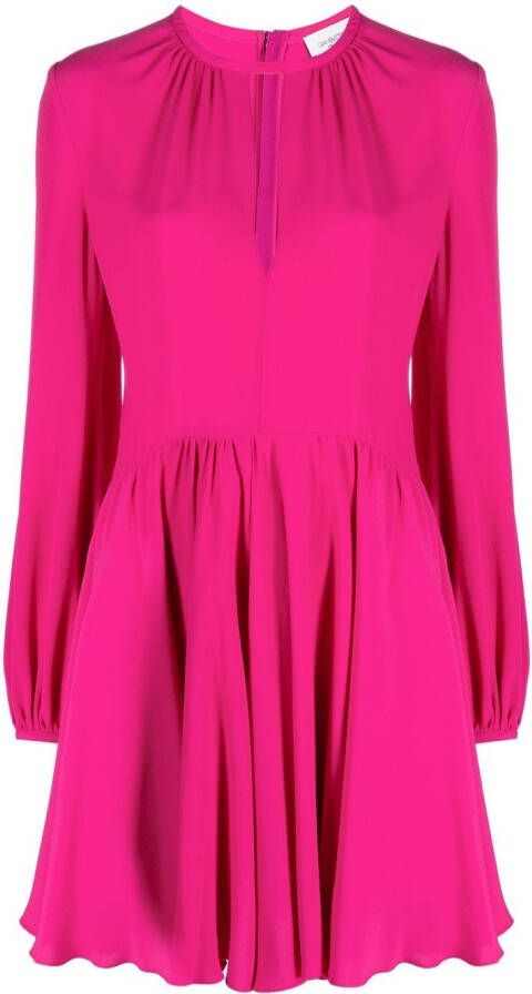 Giambattista Valli Mini-jurk met lange mouwen Roze