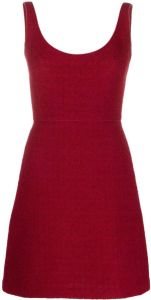 Giambattista Valli Mouwloze mini-jurk Rood