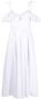 Giambattista Valli Off-shoulder midi-jurk met ruches Wit - Thumbnail 1