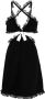 Giambattista Valli Mini-jurk verfraaid met strik Zwart - Thumbnail 1