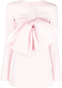 Giambattista Valli Zijden mini-jurk Roze