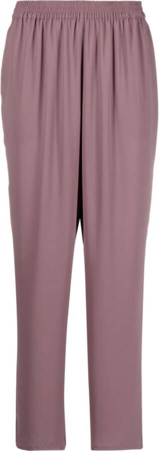 Gianluca Capannolo Pantalon met elastische taille Paars