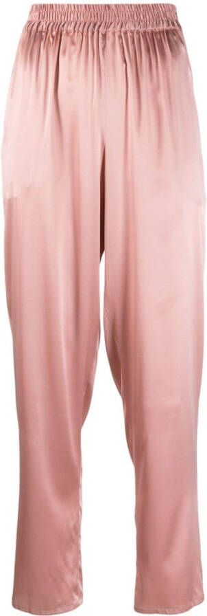 Gianluca Capannolo Satijnen broek Roze
