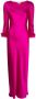 Gilda & Pearl Zijden maxi-jurk Roze - Thumbnail 1