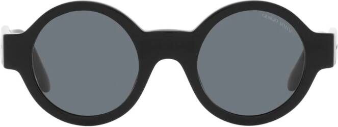 Giorgio Armani AR 903M zonnebril met rond montuur Zwart