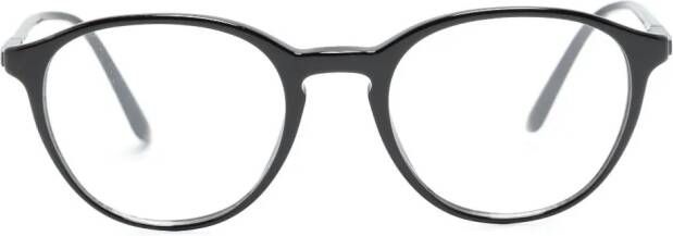 Giorgio Armani Bril met rond montuur Zwart