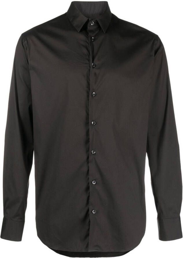 Giorgio Armani Button-down overhemd Zwart