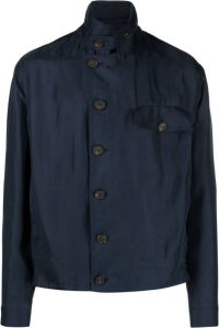 Giorgio Armani button-down shirt jacket Blauw