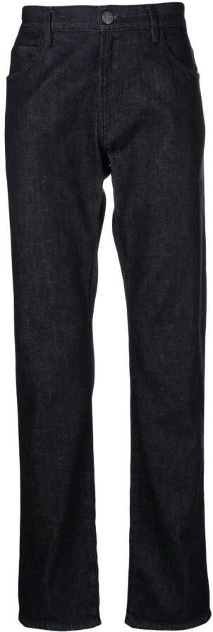 Giorgio Armani five-pocket slim-fit jeans Blauw