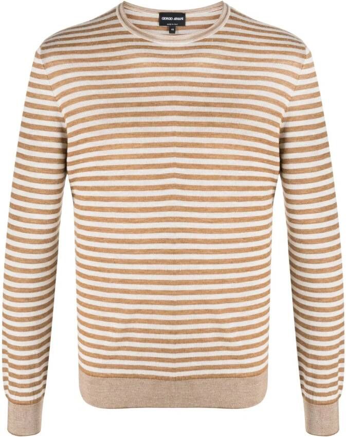 Giorgio Armani Gebreide trui Beige