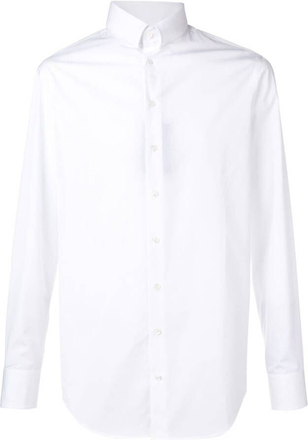 Giorgio Armani Getailleerd shirt Wit