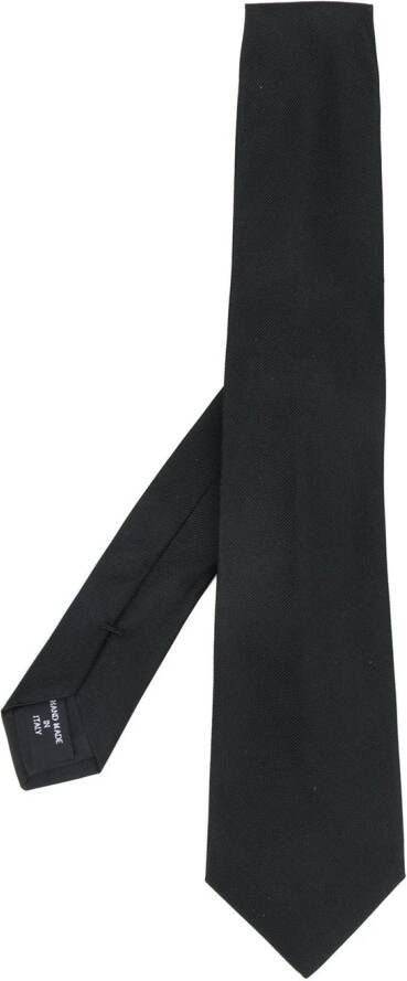 Giorgio Armani Getextureerde stropdas Zwart