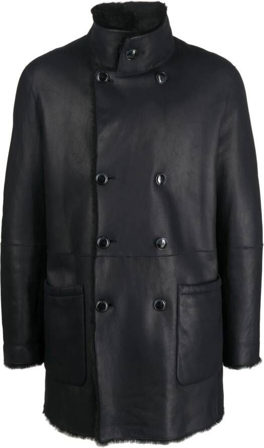 Giorgio Armani Jas met dubbele rij knopen Blauw