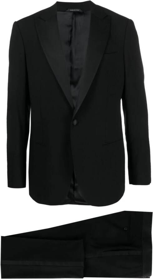 Giorgio Armani Klassiek tweedelig pak Zwart