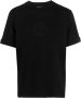 Giorgio Armani T-shirt met geborduurd logo Zwart - Thumbnail 1