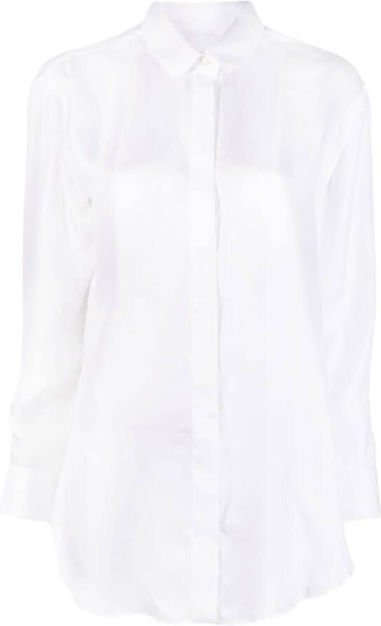 Giorgio Armani Zijden blouse Wit