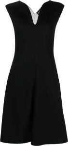 Giorgio Armani Mini-jurk met V-hals Zwart