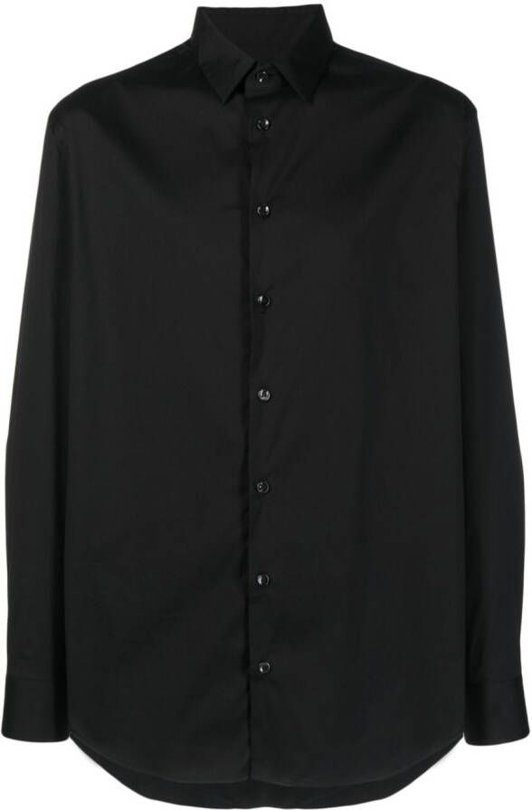 Giorgio Armani Overhemd met lange mouwen Zwart