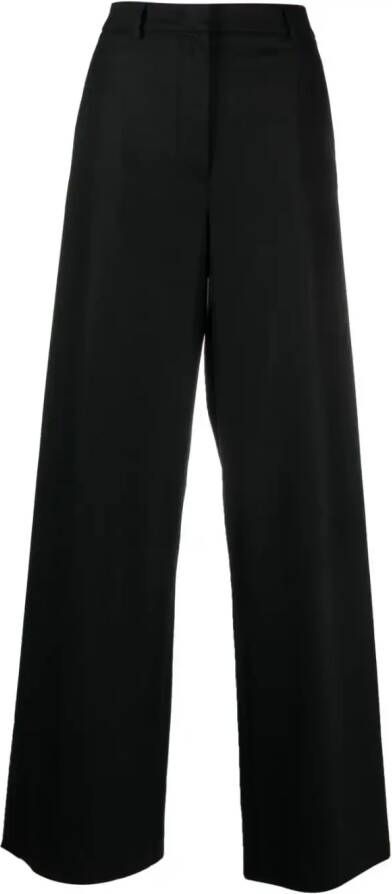 Giorgio Armani Pantalon met wijde pijpen Zwart