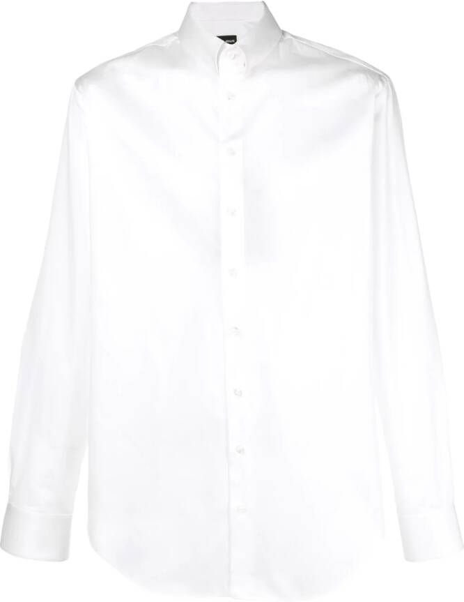 Giorgio Armani plain shirt Wit