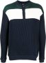 Giorgio Armani Ribgebreide polotrui Blauw - Thumbnail 1