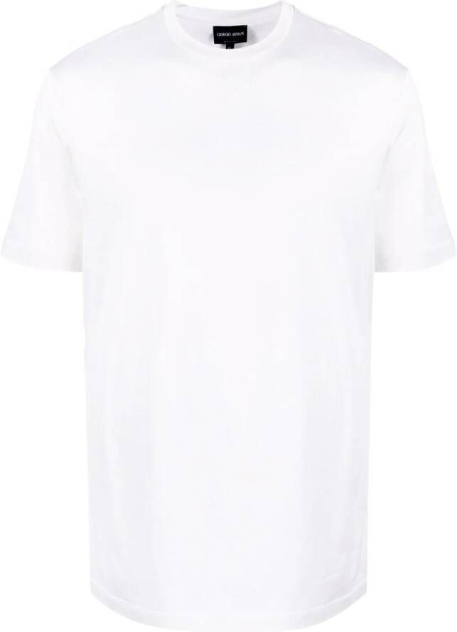 Giorgio Armani T-shirt met ronde hals Beige