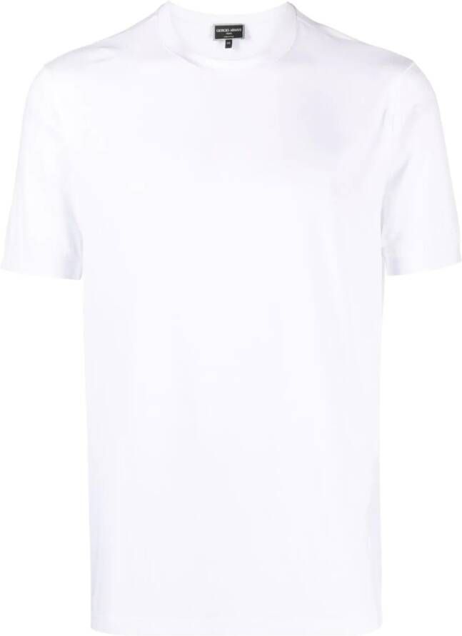 Giorgio Armani T-shirt met ronde hals Wit