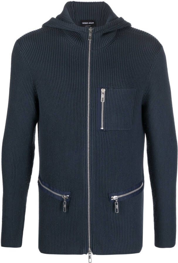 Giorgio Armani Gebreide sweater Blauw
