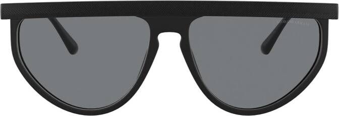 Giorgio Armani Zonnebril met rechte neusbrug Zwart