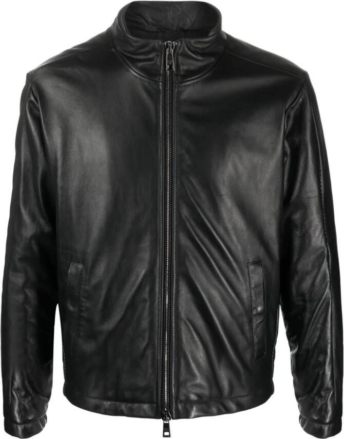 Giorgio Brato Leren jack Zwart