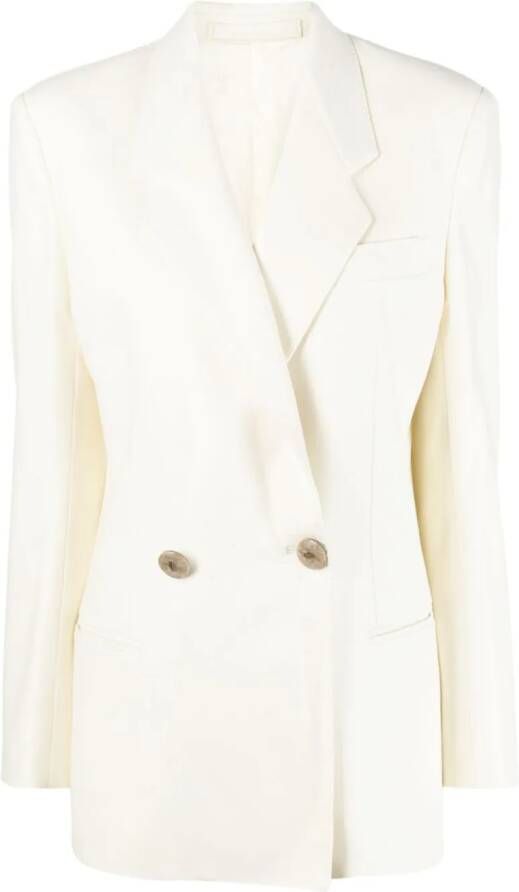 Giuliva Heritage Blazer met dubbele rij knopen Beige