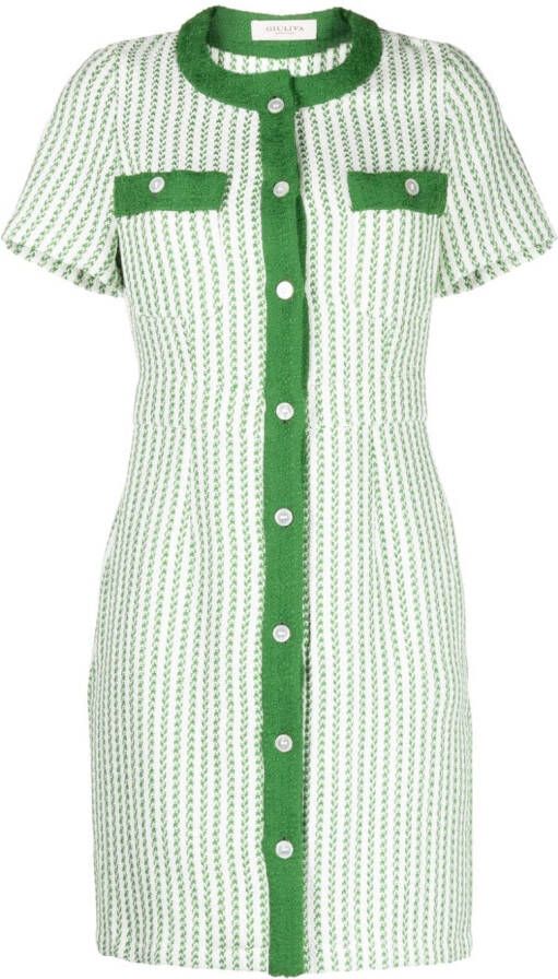 Giuliva Heritage Gestreepte jurk Groen