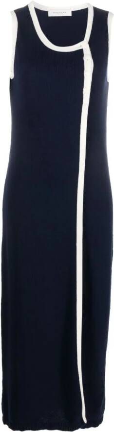 Giuliva Heritage Midi-jurk van katoenmix Blauw