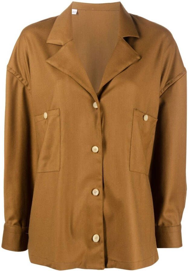 Giuliva Heritage Blouse met lange mouwen Bruin