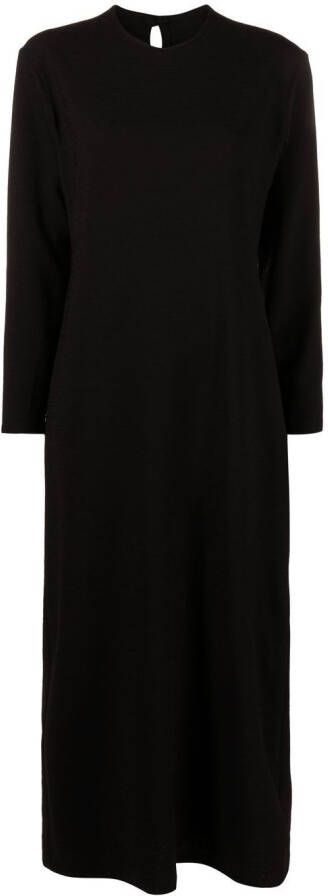 Giuliva Heritage Maxi-jurk met ronde hals Zwart