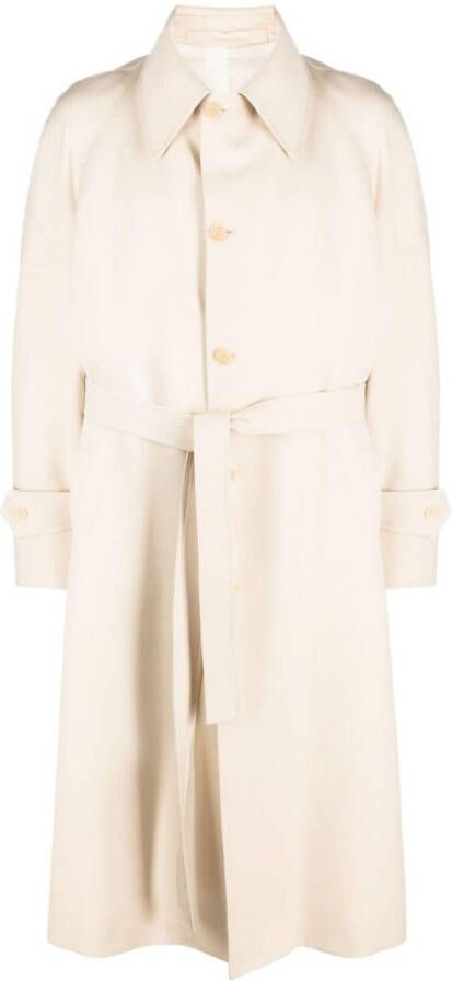 Giuliva Heritage Trenchcoat met gestrikte taille Beige