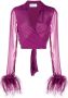 Giuseppe Di Morabito Cropped blouse Paars - Thumbnail 1