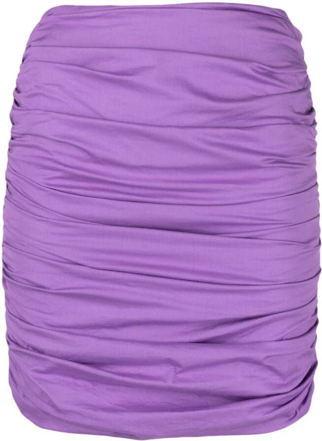 Giuseppe Di Morabito Mini-rok met kruisbandjes Paars