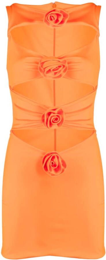 Giuseppe Di Morabito Maxi-jurk met bloemenpatch Oranje