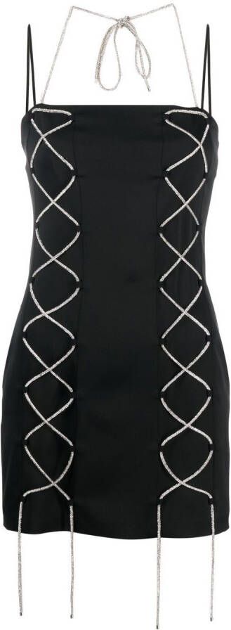 Giuseppe Di Morabito Jurk met veterdetail Zwart