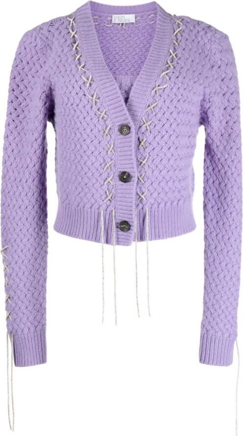 Giuseppe Di Morabito Kasjmier vest Paars