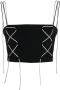 Giuseppe Di Morabito Cropped top Zwart - Thumbnail 1
