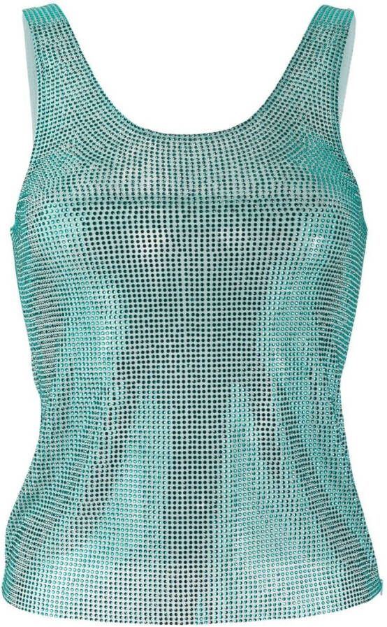 Giuseppe Di Morabito Tanktop versierd met stras Blauw