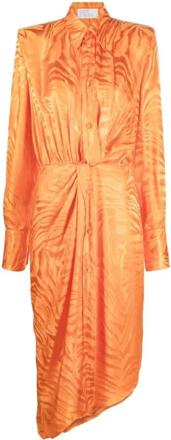 Giuseppe Di Morabito Asymmetrische mini-jurk Oranje