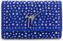 Giuseppe Zanotti Cleopatra clutch met kristallen Blauw - Thumbnail 1