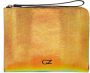 Giuseppe Zanotti Clutch met slangenhuid-effect Oranje - Thumbnail 1