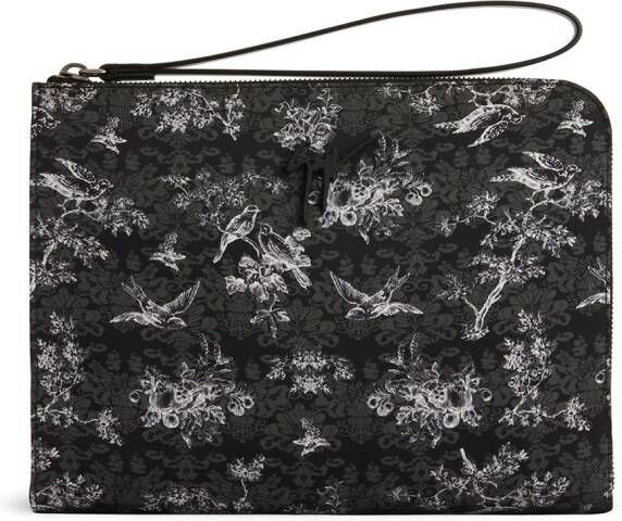 Giuseppe Zanotti Fabian clutch met print Zwart