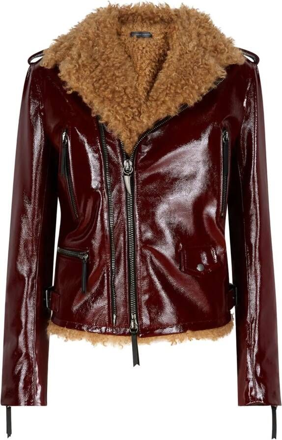 Giuseppe Zanotti Glanzend jack Rood